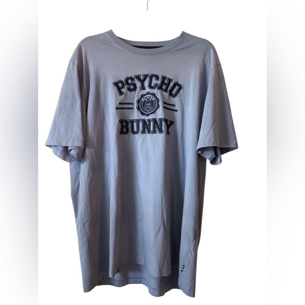 Psycho Bunny Blue/Gray T-Shirt Size XXL Streetwear